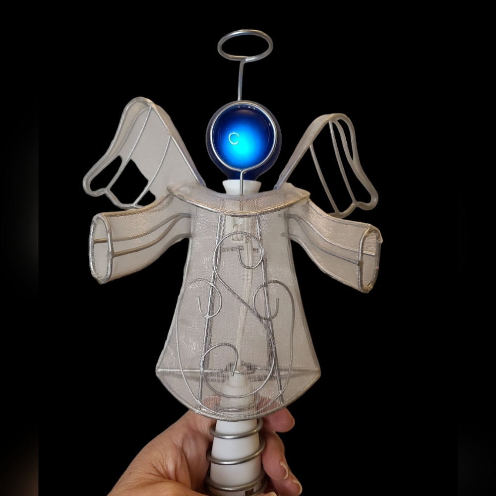 Vintage Angel Xmas light up Tree Topper